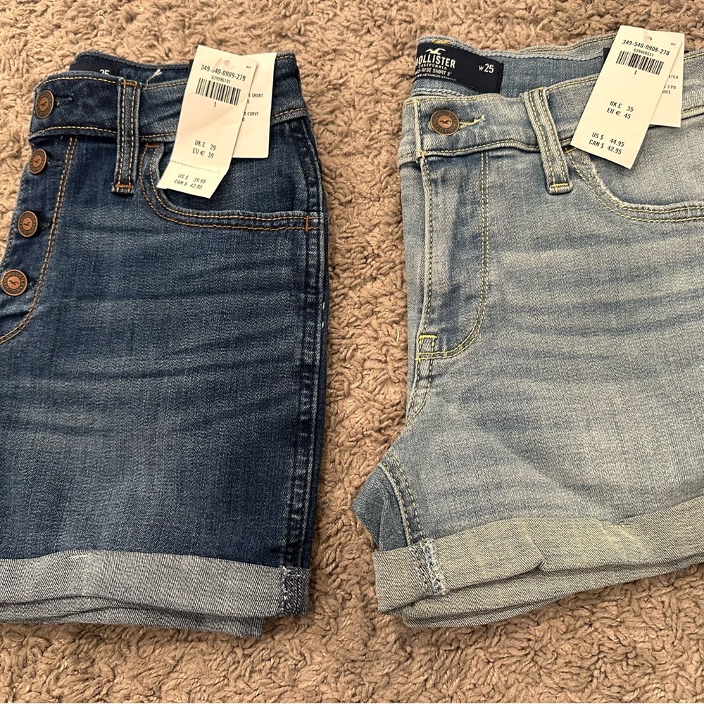 Hollister Light Blue Denim Shorts